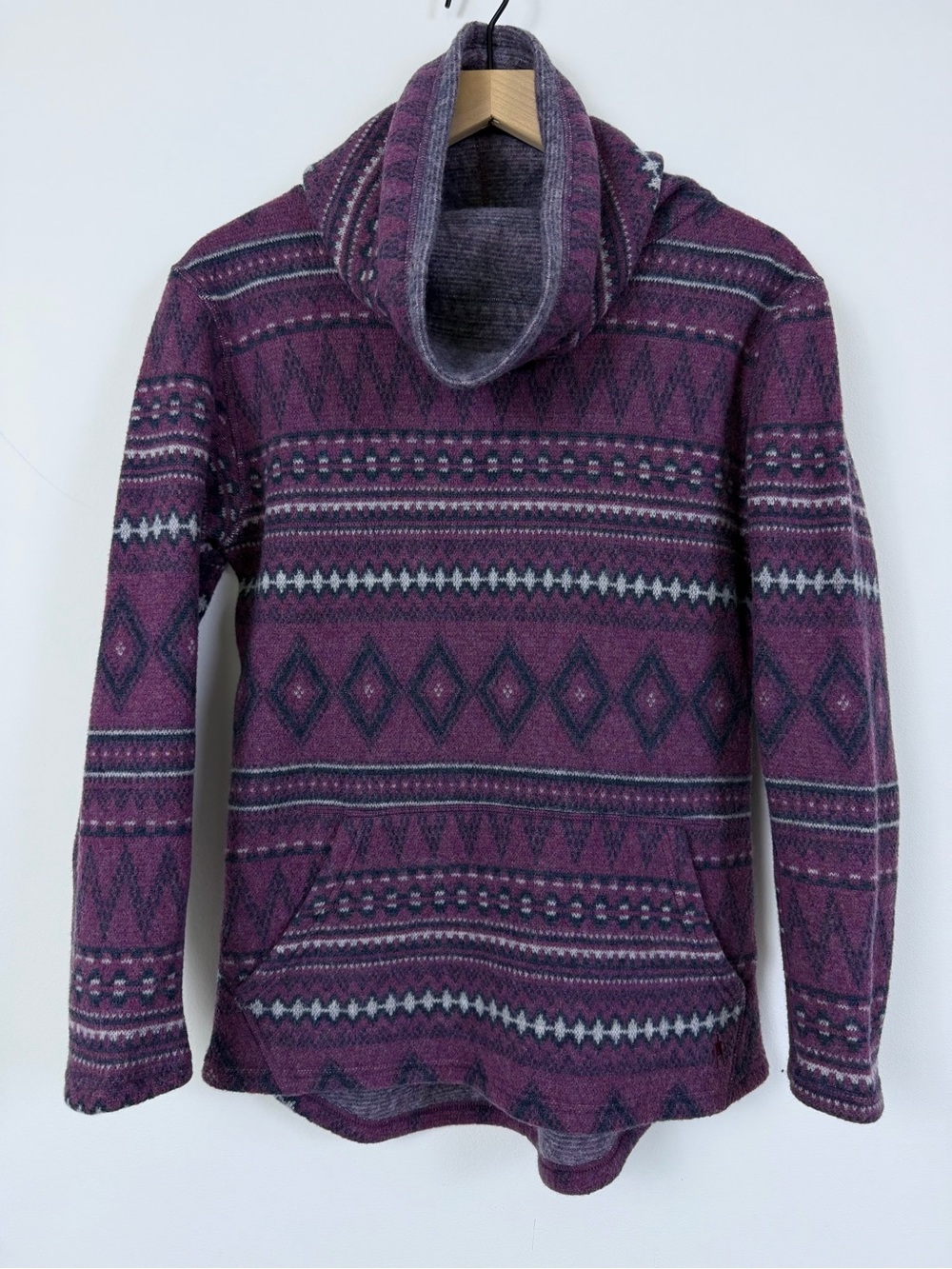 Smartwool Hudson Trail Fleece Pullover Wool Blend Fair Isle